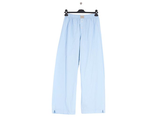 Autre Marque Pantalones wide leg azul claro COMME SI de algodón