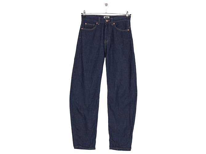 Autre Marque MUD JEANS Weite Baumwolljeans Marineblau Gr 38