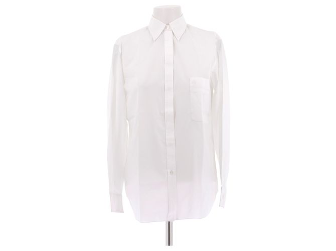 Camicia Hermès in cotone bianco
