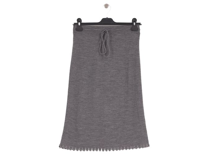Autre Marque Falda midi gris THE GARMENT de algodón Talla S