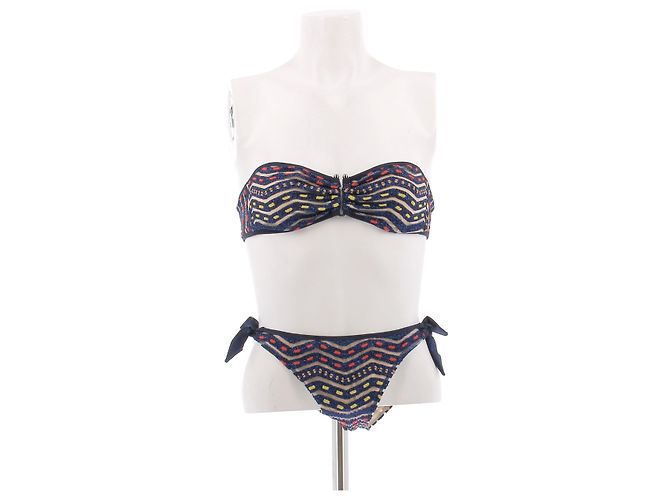 Missoni Bikini blu a due pezzi