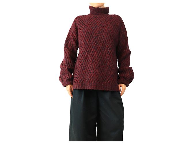 Victoria Beckham Pull en maille épais à col roulé - size S