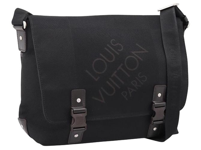 LOUIS VUITTON Damier Geant Roux Shoulder Bag Black M93079 LV