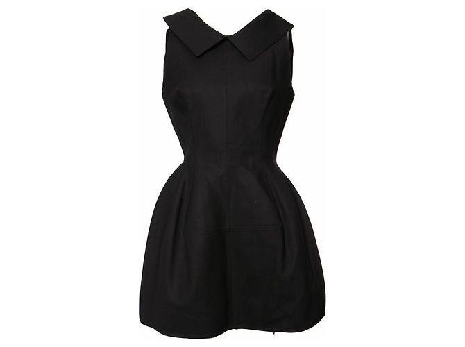 Alaïa, vestido tecido preto.