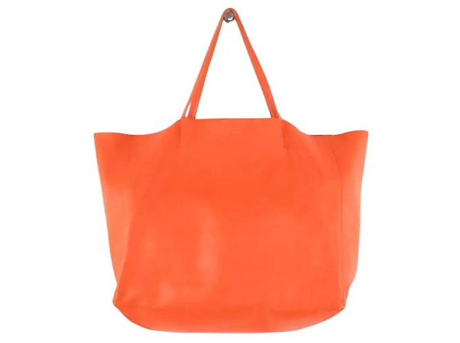 Cabas Céline Oranger Leder-Horizontal-Shopper