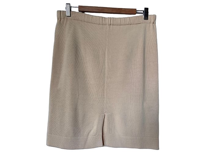 Autre Marque Gonna in maglia di cotone beige Cornucopia Genova