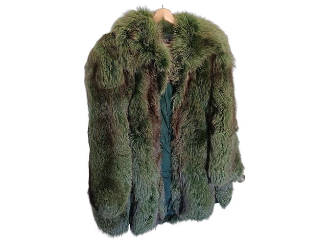 Loewe Abrigo de piel verde
