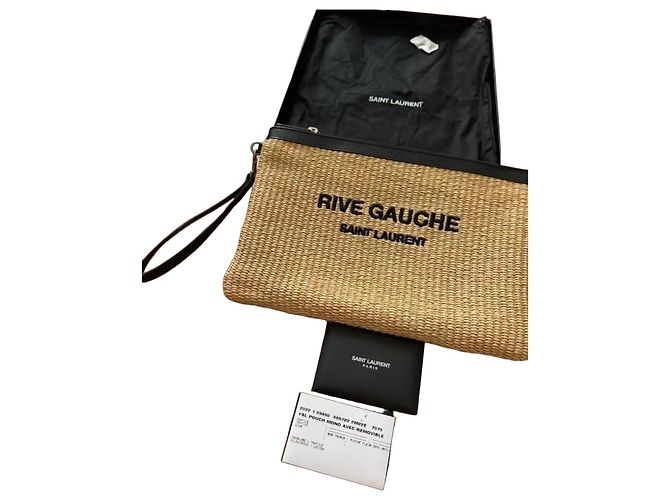Autre Marque Saint Laurent Rive Gauche Stroh-Clutch