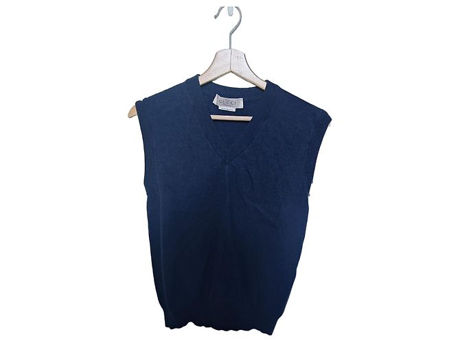 Gucci dunkelblaue Wollweste