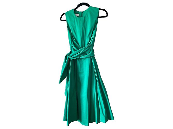 Vestido midi sin mangas verde Hobbs London