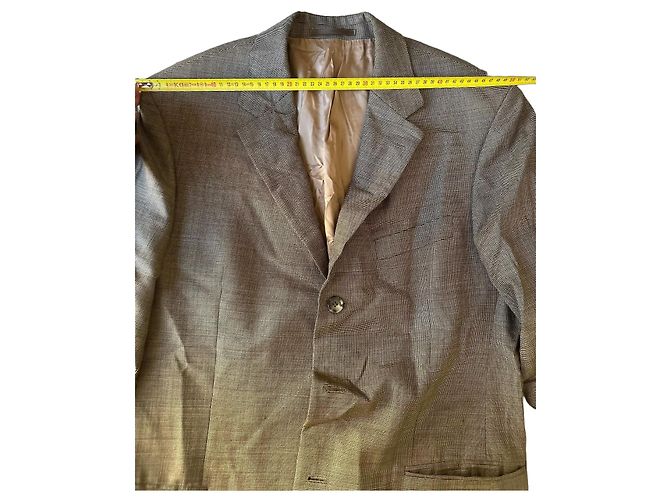 Hugo Boss BOSS brauner karierter Wollblazer