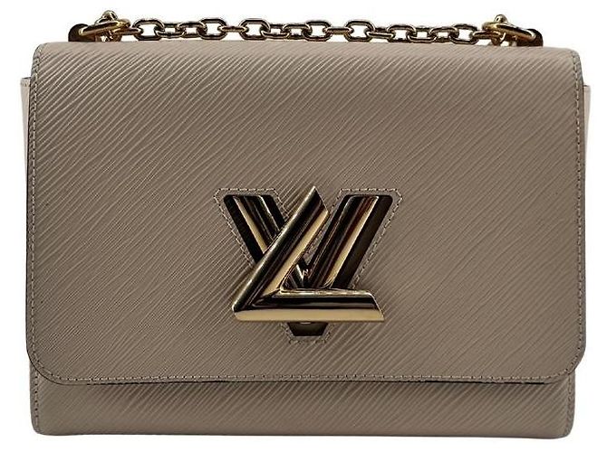 mala Louis Vuitton Twist MM em Couro Epi Creme
