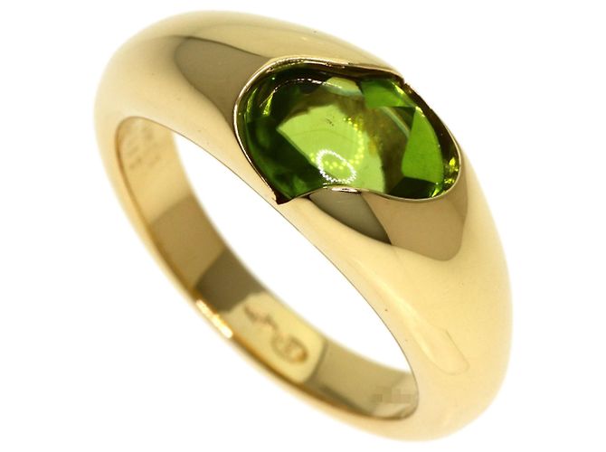 Anello Chaumet Vague in Oro Giallo 18K e Peridoto