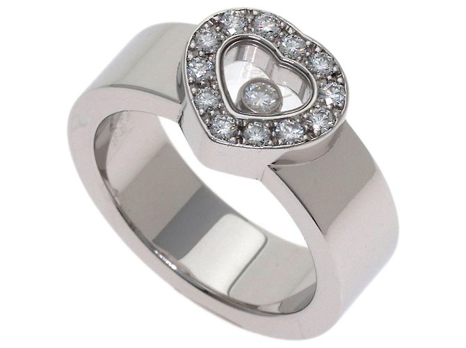 Chopard Happy Diamonds Band Ring in 18K White Gold