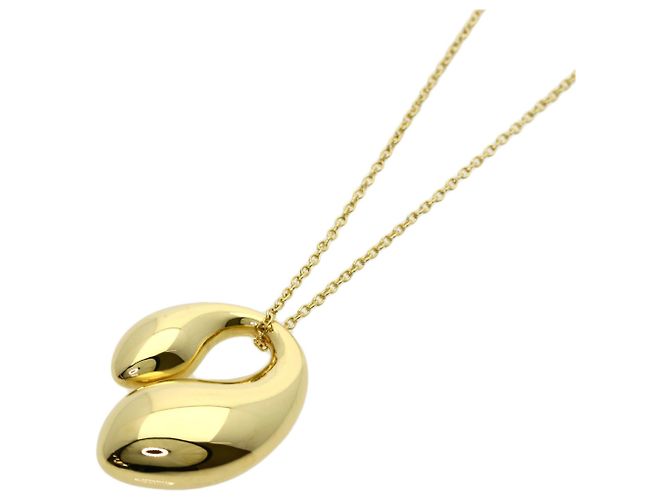 Autre Marque Collar Tiffany & Co. Double Teardrop en oro amarillo de 18K