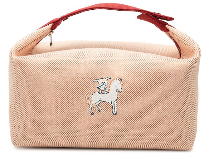 Hermès Orange Large Toile Bride A Brac Cabriole Case