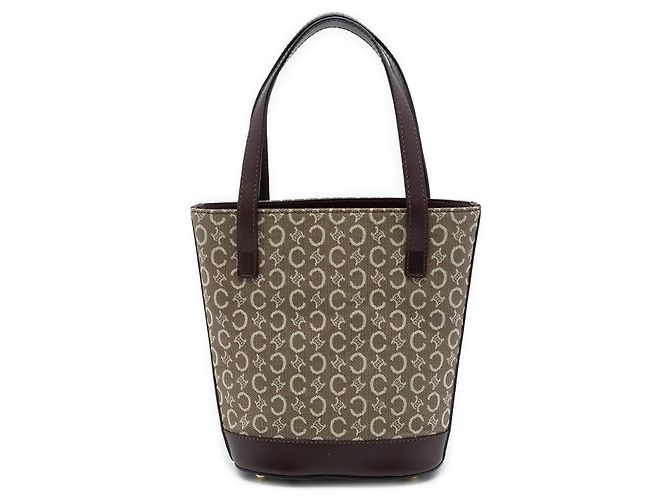 16 Céline Sac seau Celine Gray C Macadam Canvas