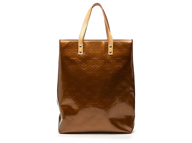 Louis Vuitton Brown Monogram Vernis Reade MM