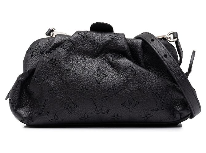 Louis Vuitton Black Monogram Mahina Scala Mini Pouch
