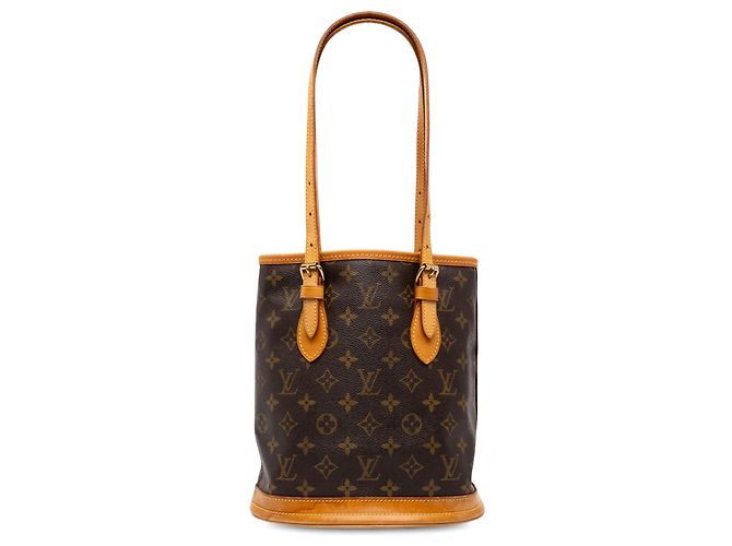 Louis Vuitton Brown Monogram Petit Bucket