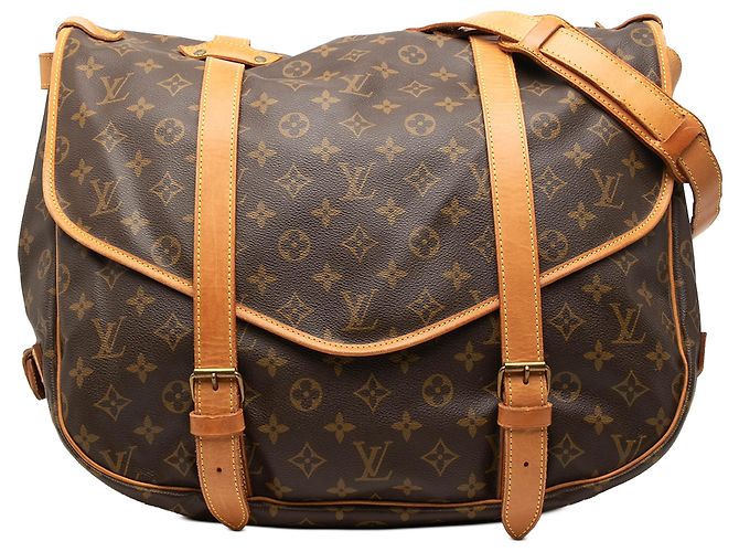 Louis Vuitton Brown Monogram Saumur 43