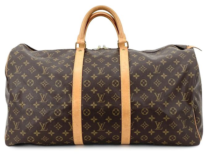 Louis Vuitton Brown Monogram Keepall 55
