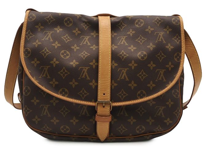 Louis Vuitton Brown Monogram Saumur 35