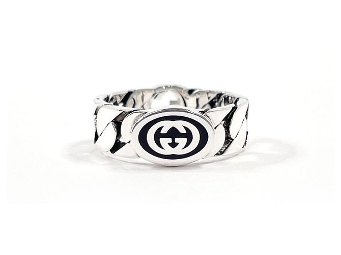 Bague Interlocking G Band GUCCI
