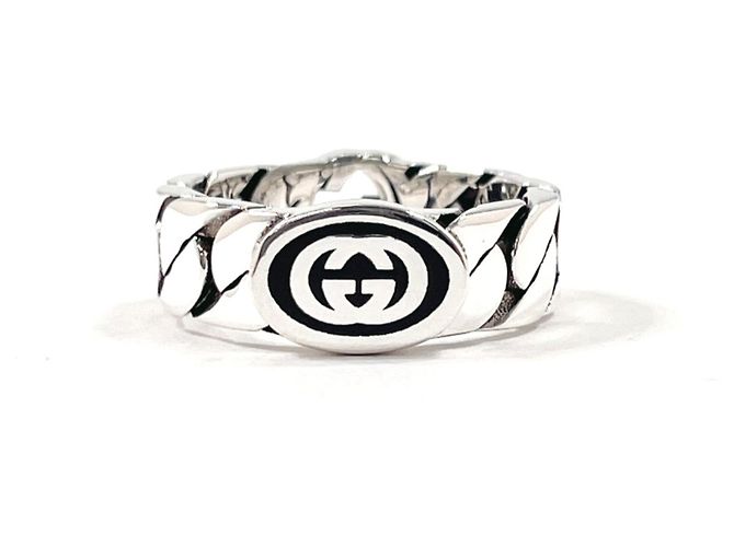 Anillo Interlocking G Band GUCCI