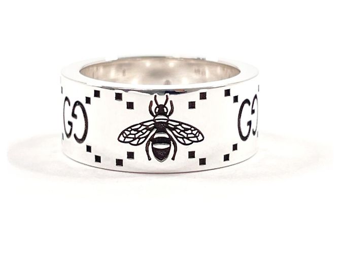Gucci GG & Bee Ring aus Sterlingsilber