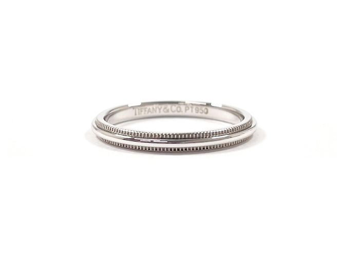 Autre Marque Tiffany & Co. Milgrain Band Ring aus Platin 950