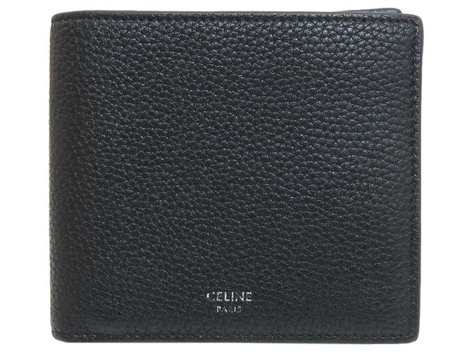 Céline Cartera bifold Celine de piel negra