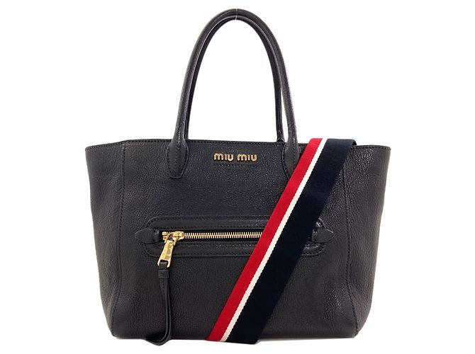 Miu Miu Leather 2-Way Tote Bag