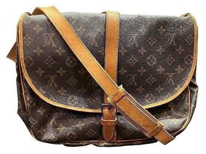 Bolsa de Ombro Louis Vuitton Saumur 35 Monogram