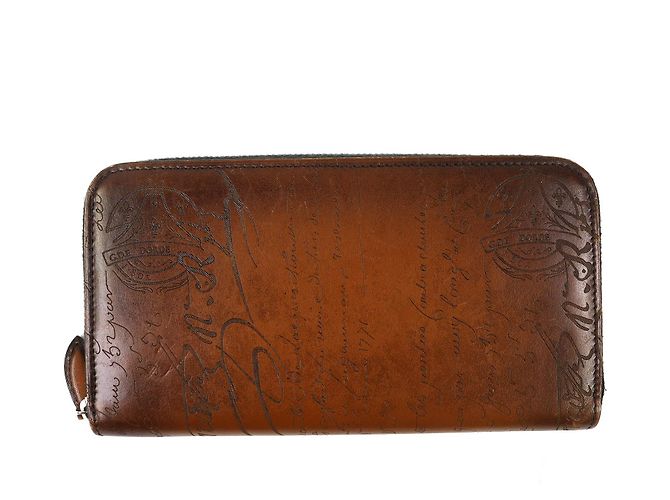 Berluti ITAUBA Calligraphy Leather Long Wallet