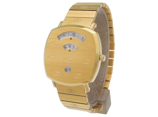 Gucci Grip Date Quartz PVD Stainless Steel 38