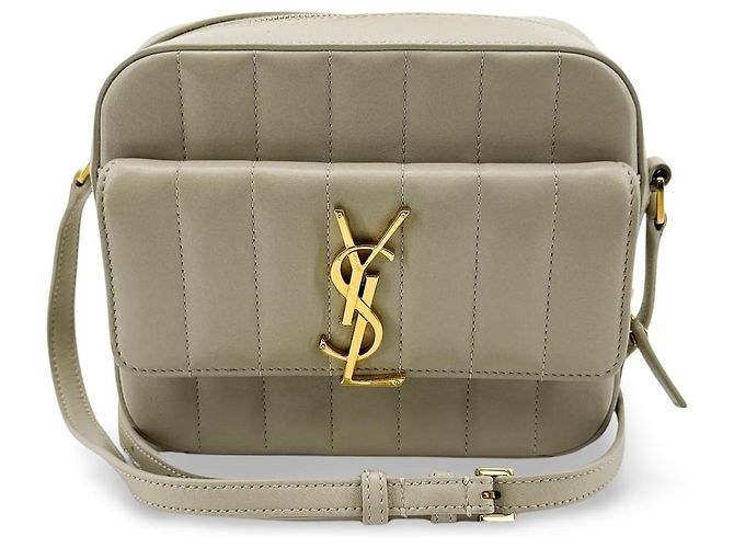 Autre Marque Saint Laurent Vicky Camera Vertical Quilted Leather Toy