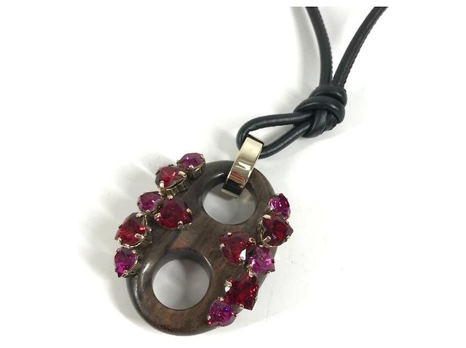 Collana lunga Marina Gucci con logo GG e cuore di strass