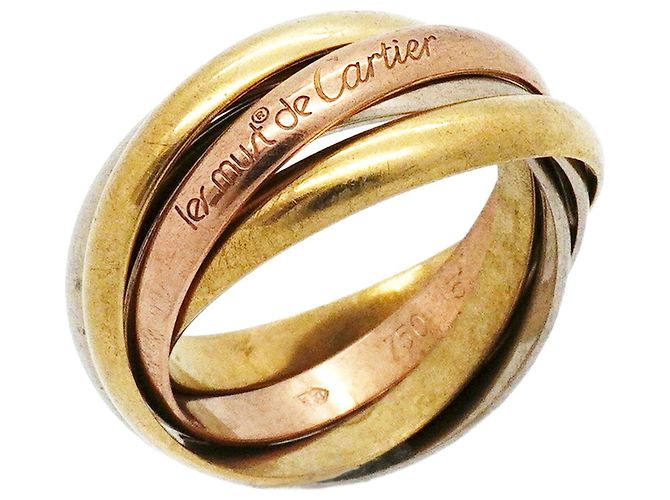 Anello Cartier Trinity in oro giallo bianco e rosa
