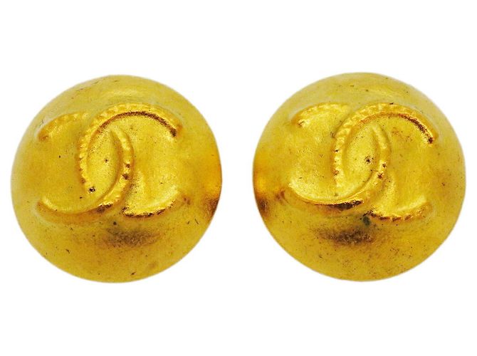 Boucles d'oreilles clips Chanel plaquées or