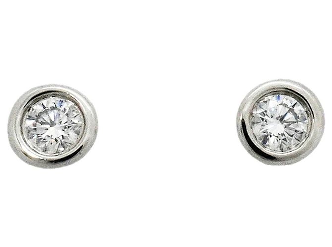 Autre Marque Pendientes de botón Tiffany & Co. By the Yard en platino