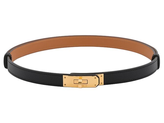 Hermès Hermes Kelly Belt in Black Epsom Leather