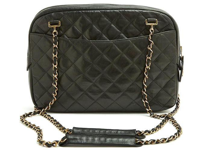 Chanel Timeless Classique Camera Bag MM Pelle Nera Nero
