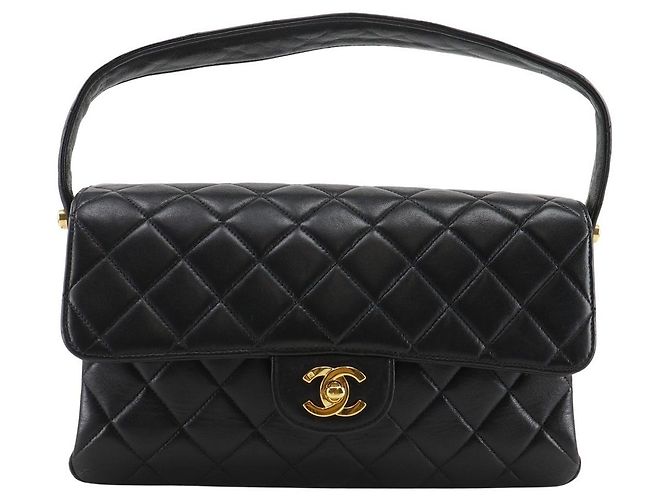 Chanel Vintage Double Sided Quilted Lambskin Large
