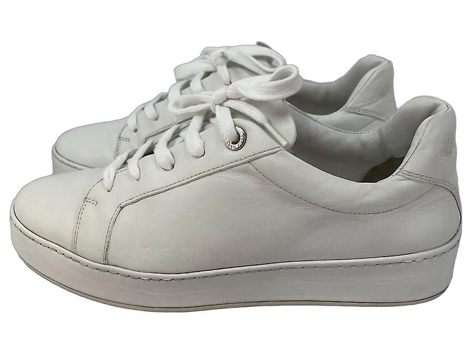 Baskets Loro Piana en cuir blanc