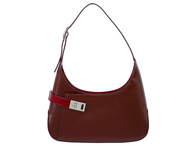 Salvatore Ferragamo Gancini Hobo Leather Medium
