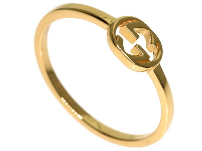 Gucci Interlocking #8 Ring in 18K Gelbgold
