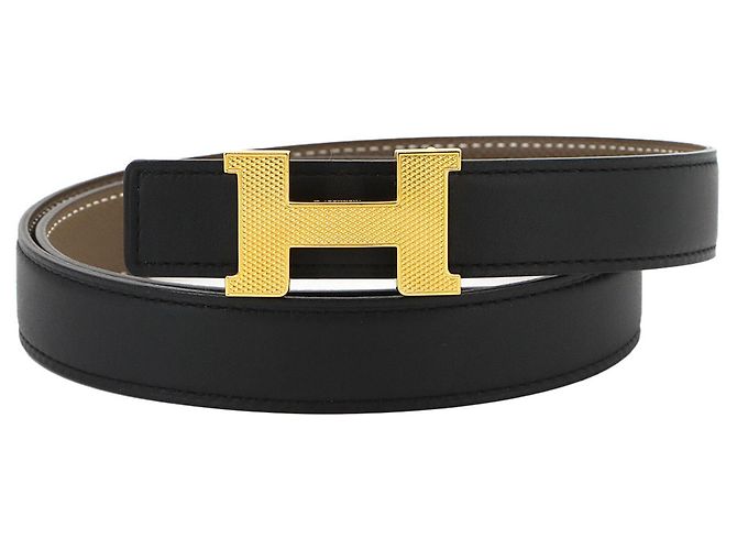 Hermès Ceinture réversible Hermes Mini Constance Guilloché