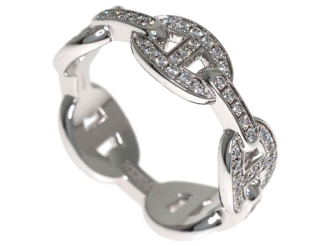 Ring Anillo Hermès Chaine d'Ancre Enchainée PM Diamantes