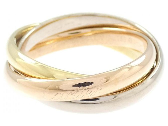 Anello Cartier Trinity in oro rosa bianco e giallo 18K
